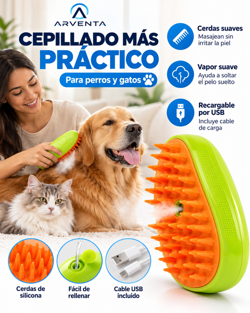 Cepillo de Vapor para Mascotas | Arventa