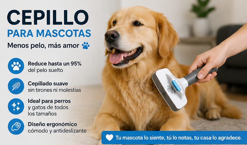 Cepillo Removedor de Pelo para Mascotas