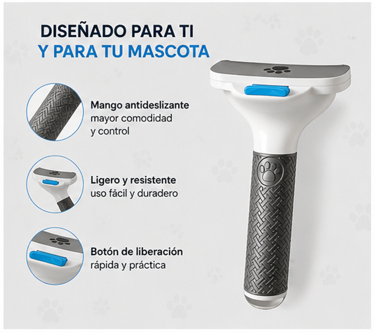 Cepillo Removedor de Pelo para Mascotas